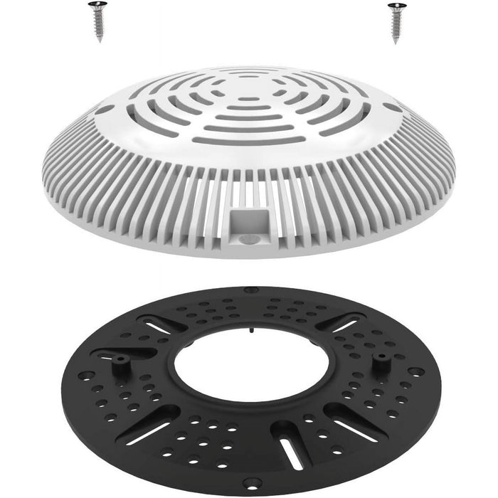 8-inch Retrofit Drain Cover - Light Gray