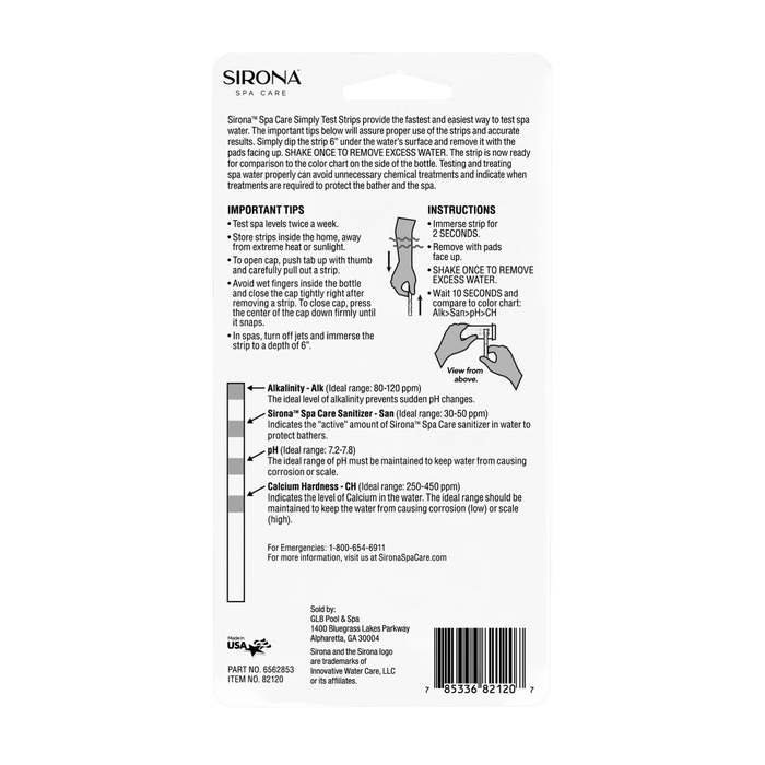 Sirona Simply Test Strips - 25 Count